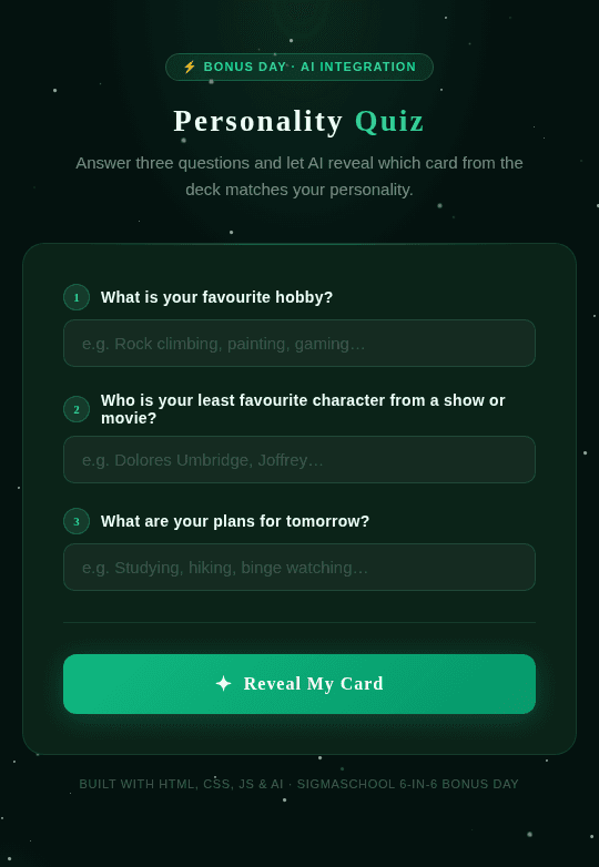 Bonus · AI-powered app