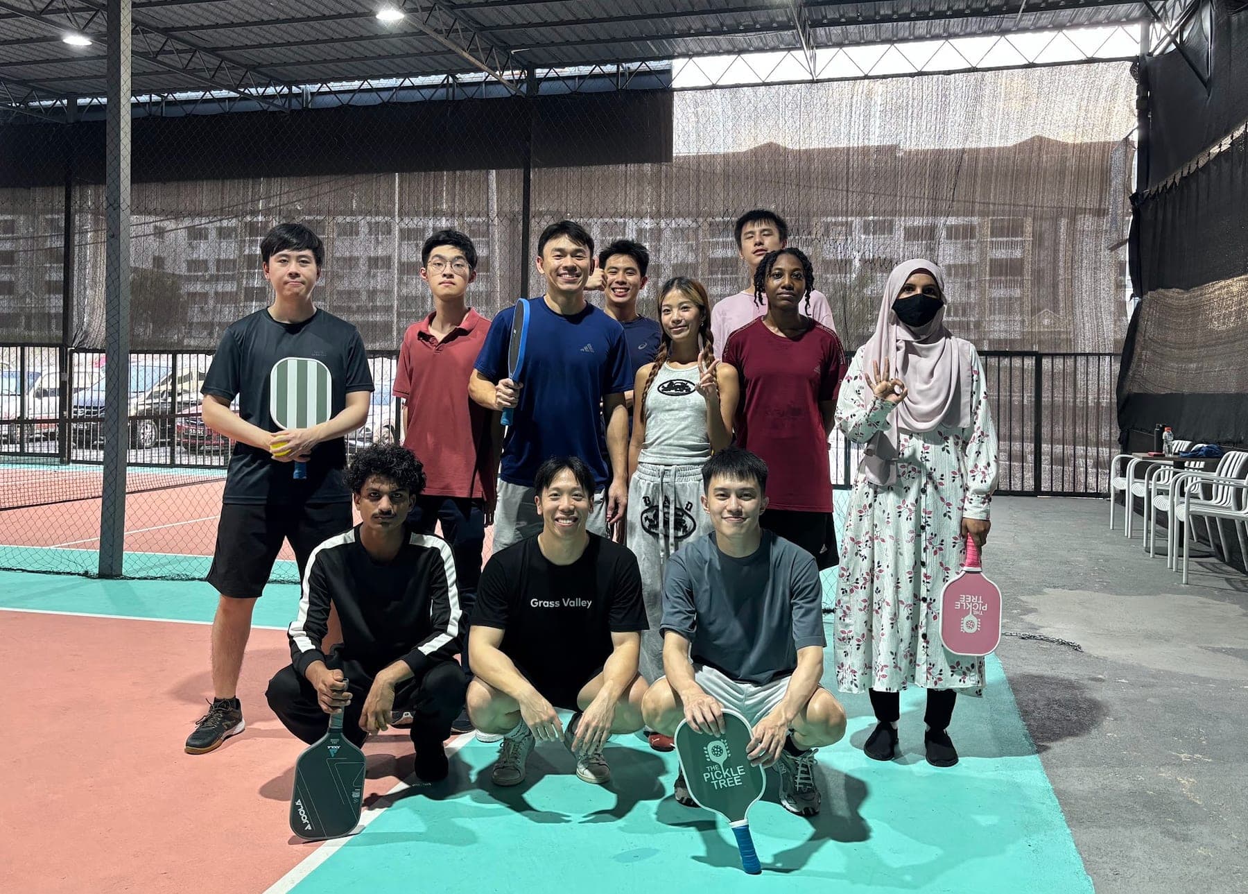 Sigmaschool team on the pickleball court
