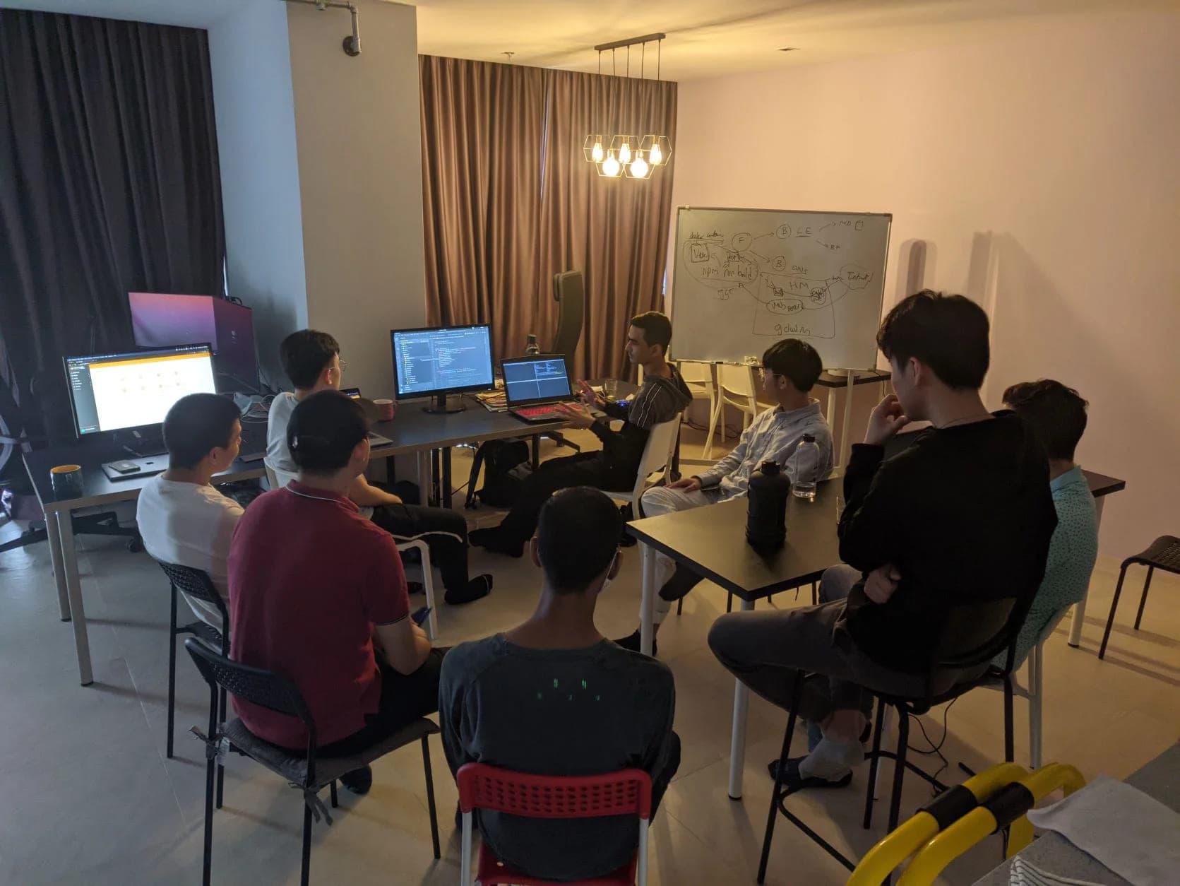 In-person cohort learning session at the Sigmaschool Study Hub