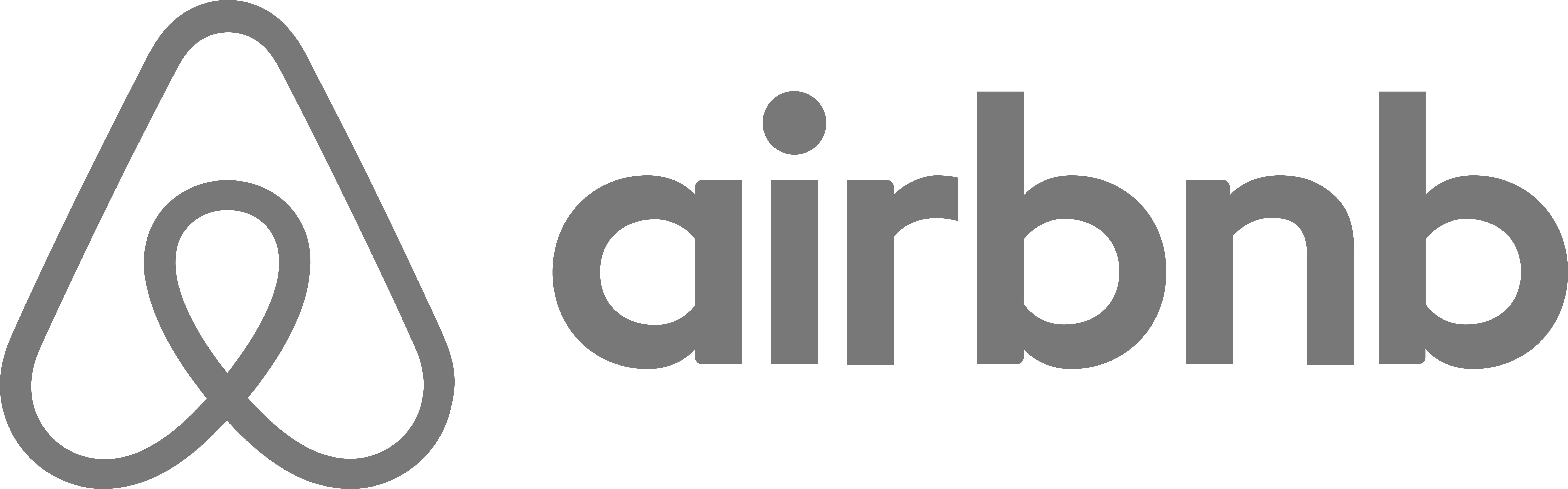 airbnb logo gray color