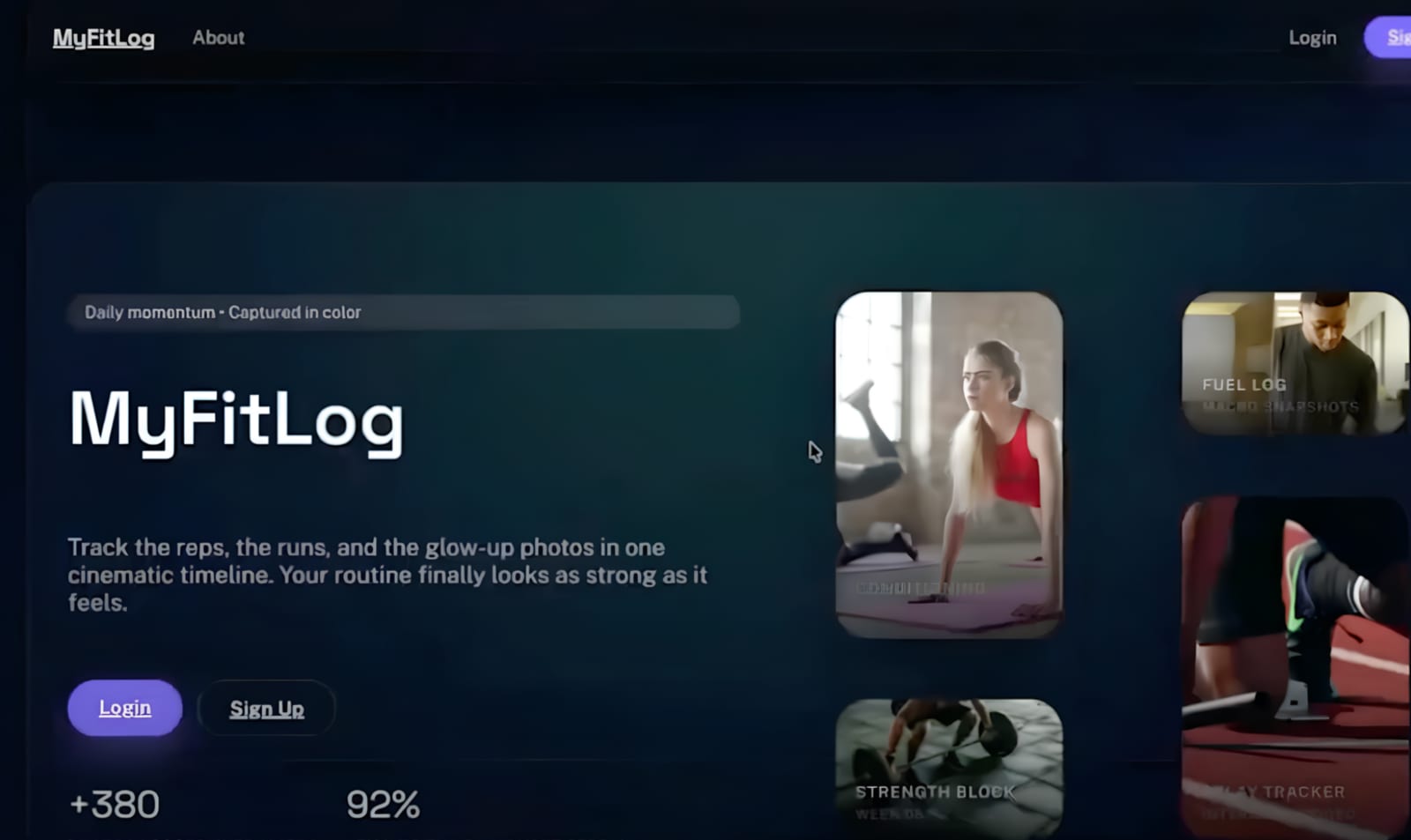 MyFitLog: Fast and Visual Workout Tracking for Lifters