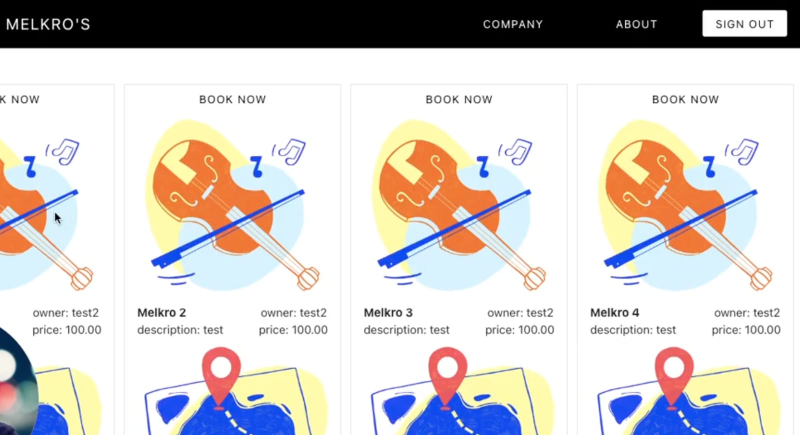 Melkro - Music Instrument Booking