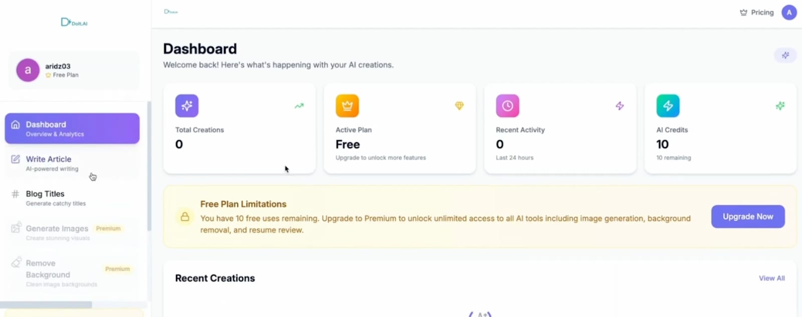 DoIt.ai: All in One AI Productivity Hub for Content & Creativity