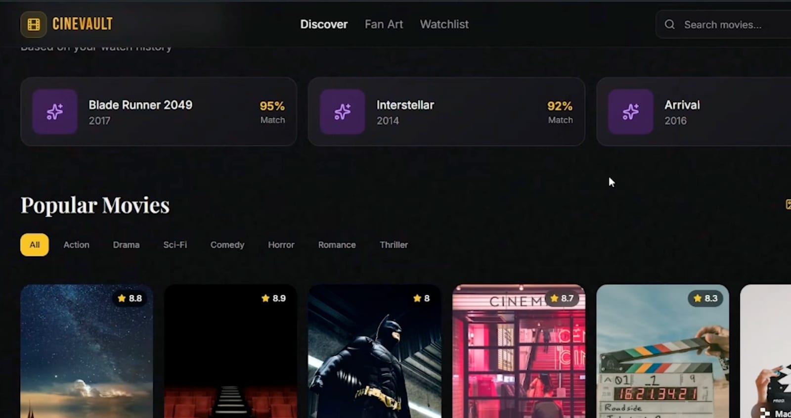 Cinevault: AI-Powered Movie Recommendations Based on Your Mood