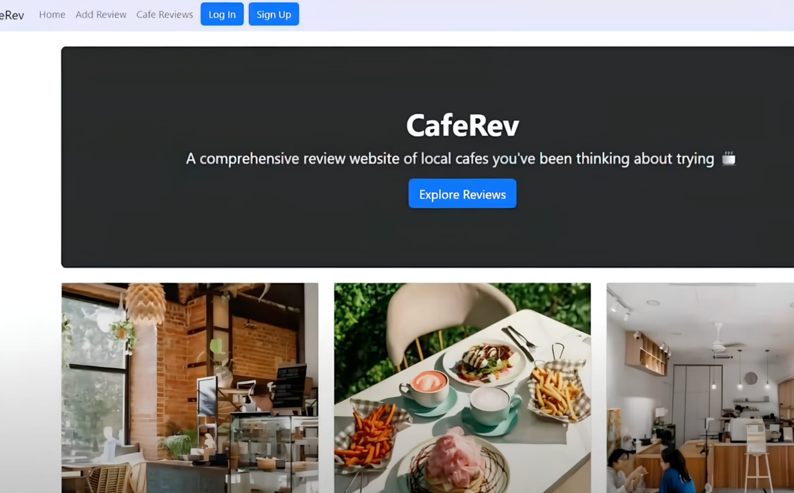 CafeRev: Authentic Cafe Recommendations and Local Discovery
