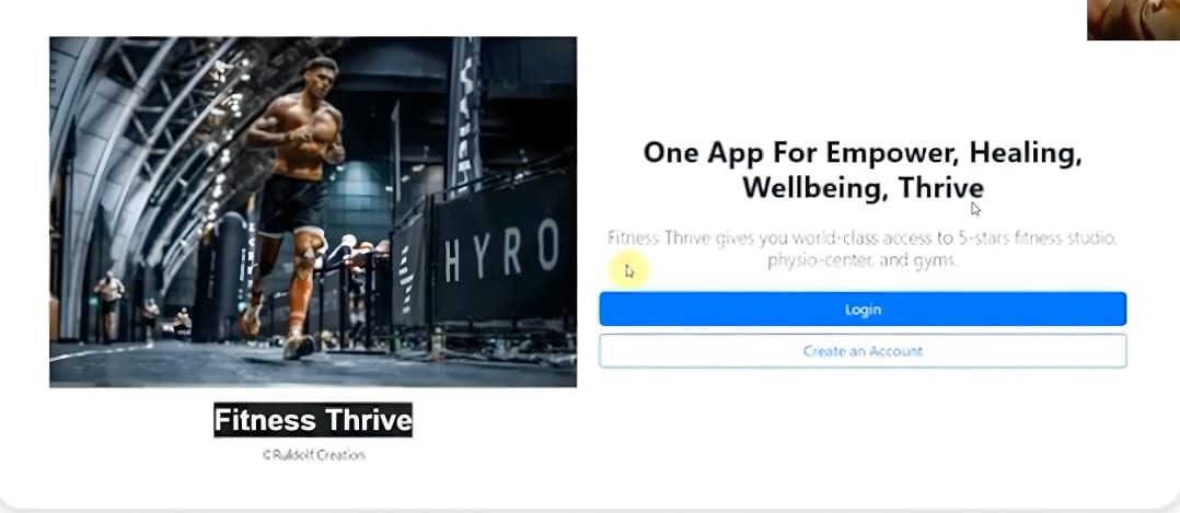 Fitness Thrive: A One-Click Health Hub for Wellness