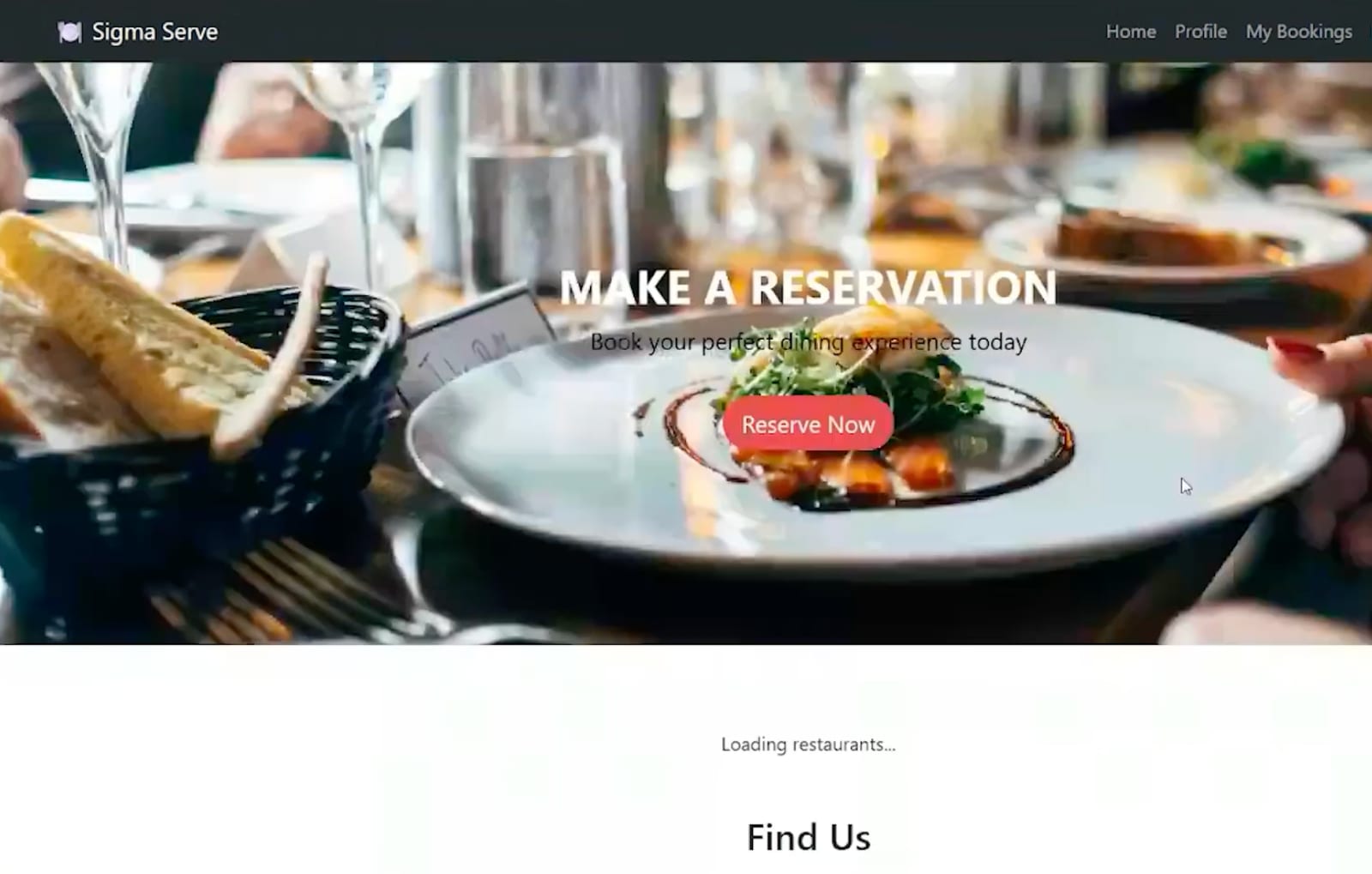 Sigma Serve: One Platform for Restaurant Discovery, Booking & Reviews