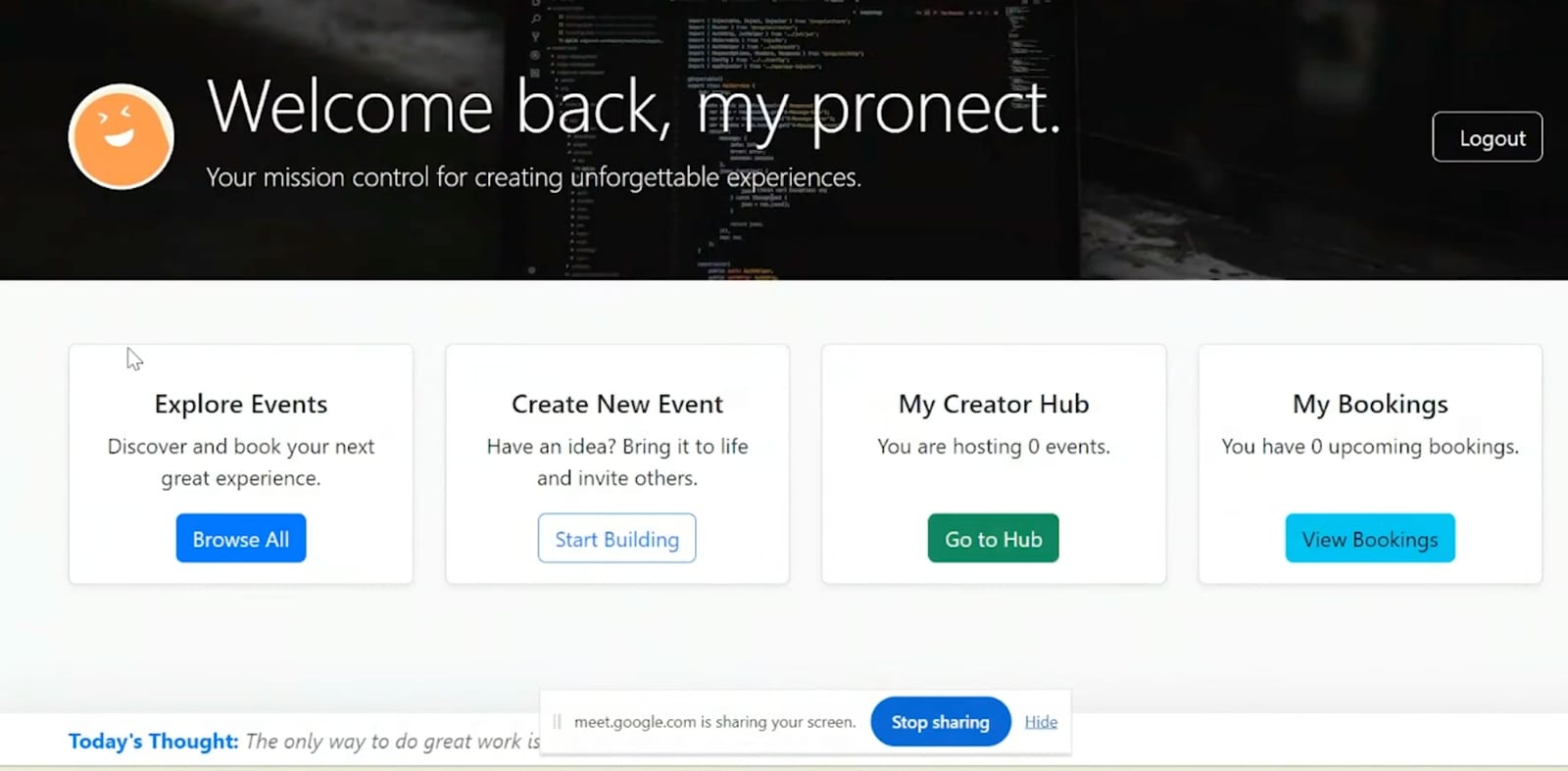 Event Management Dashboard: Create and Book Unforgettable Experiences